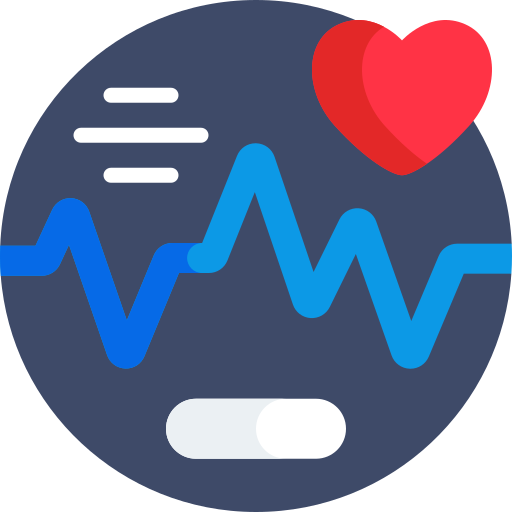 Heart rate zone calculator icon